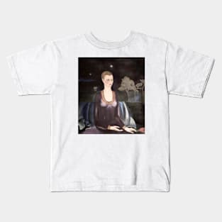 Portrait of Alicia Galant by Frida Kahlo Kids T-Shirt